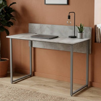 Стіл письмовий Скай Ferrum-decor 75x100x60 Сірий метал ДСП Бетон 16 мм (FRD-106653)