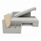 Диван ортопедичний поворотний Мекко Mercury 3000*2150 Pocket Spring Cocos III категорія Austin 17 Silver (MEK-161099)