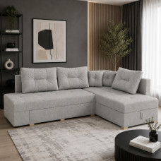 Диван ортопедичний поворотний Мекко Mercury 3000*2150 Pocket Spring Cocos III категорія Austin 17 Silver (MEK-161099)