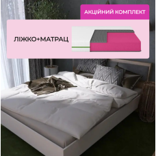 Комплект ліжко двоспальне Сіті-1600 і Матрац Koala Nimbus 160х200 см (EVR-071114-ISM-051164)