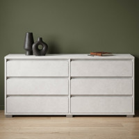 Комод на 6 шухляд LION АРТ-3 160х43х80 см Бетон Style (LION-045421)