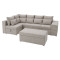 Кутовий ортопедичний диван Мекко Chester II 3400х1800 + пуф 1340х680 Bonel Standart Hard Plus IV категорія Bestseller Bone (MEK-161700)