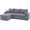 Кутовий ортопедичний диван Мекко Epoh 3000х1800 Gold II категорія Allure Premium Cool Grey (MEK-161610)