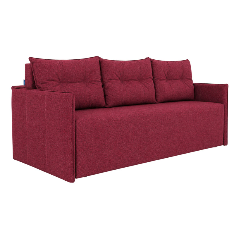 Диван розкладний ортопедичний Мекко Erne 2060х950мм Bonel Standart Hard Plus III категорія Austin 8 Ruby Red (MEK-161490)