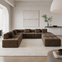 Кутовий диван Мекко Paradise 3500*3500 Perfect IV категорія Bestseller Latte (MEK-161510)