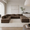 Кутовий диван Мекко Paradise 3500*3500 Perfect IV категорія Bestseller Latte (MEK-161510)