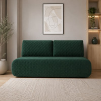 Ортопедичний диван Мекко Polo 2080*860 Bonel Standart Hard Plus IV категорія Bestseller Emerald (MEK-161069)