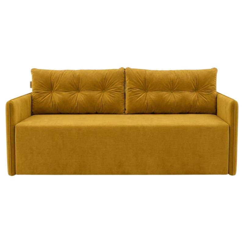 Ортопедичний диван Мекко Yes! 2050x860 Bonel Standart Hard Plus II категорія Allure Premium Yellow (MEK-161109)