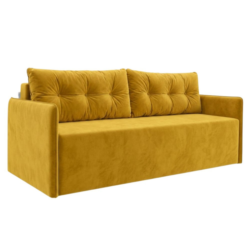 Ортопедичний диван Мекко Yes! 2050x860 Bonel Standart Hard Plus II категорія Allure Premium Yellow (MEK-161109)
