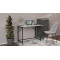 Стіл розкладний Морис 900 Ferrum-decor 750x900x500 Чорний метал ДСП Бетон 16 мм (FRD-107317)