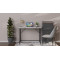 Стіл розкладний Морис 900 Ferrum-decor 750x900x500 Чорний метал ДСП Бетон 16 мм (FRD-107317)