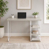 Стіл письмовий Кевин Ferrum-decor 75x120x60 Білий метал ДСП Кашемір 32 мм (FRD-108127)
