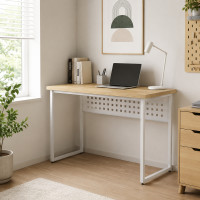 Стіл письмовий Майк Ferrum-decor 75x100x60 Білий метал ДСП Дуб Кремона Торро 32 мм (FRD-108337)