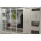 Шафа Гардероб Уні секція 7 серії Конект Ferrum-decor 220x60x50 см Білий метал ДСП Дуб Сан-Марино 16 мм (FRD-106907)
