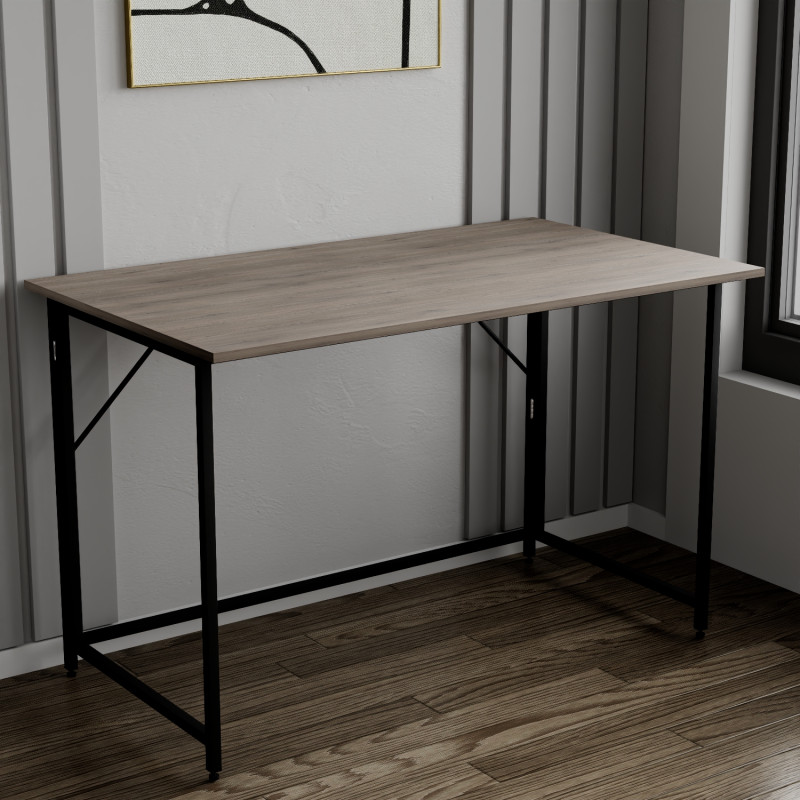 Розкладний стіл Моріс Ferrum-decor 750x900x500 Чорний метал ДСП Дуб Кремона Канолло 16 мм (FRD-107497)
