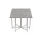 Розкладний стіл-трансформер книжка Моріс 3 Ferrum-decor 75x130x90 Білий метал ДСП Бетон 16 мм (FRD-107417)