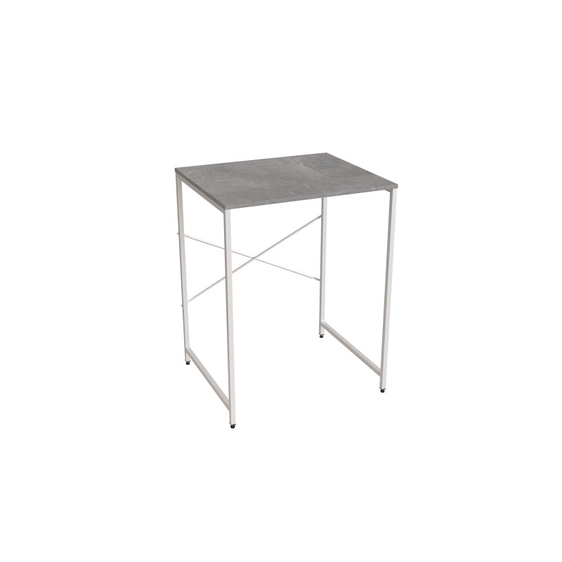 Стелаж-полиця Бафрум 401 Ferrum-decor для пральної машини 90x70,5x60,5 Білий метал ДСП Бетон 16 мм (FRD-107357)