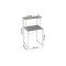 Стелаж-полиця Бафрум 402 Ferrum-decor для пральної машини 133,5x70,5x60,5 Білий метал ДСП Бетон 16 мм (FRD-107367)