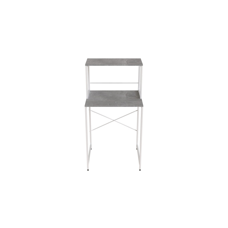 Стелаж-полиця Бафрум 402 Ferrum-decor для пральної машини 133,5x70,5x60,5 Білий метал ДСП Бетон 16 мм (FRD-107367)