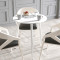 Круглий стіл OPTIMA 3 ніжки конусні Ferrum-decor 750x670x670 Білий метал ДСП Білий 16 мм (FRD-107447)