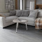 Журнальний круглий стіл OPTIMA 1 ніжки конусні Ferrum-decor 450x670x670 Білий метал Дуб Кремона Канолло 16 мм (FRD-107537)