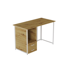 Комп'ютерний стіл Ferrum-decor Отто 75x140x70 білий ДСП Дуб Артизан 32 мм (FRD-107017)