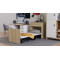 Ліжко трансформер комод ASCET 3 Ferrum-decor 920x2000x700 Чорний метал ДСП Дуб Сонома 16 мм (FRD-107337)
