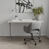 Стол письменный Space Ferrum-decor 750x1400x700 Серый металл ДСП Кашемир 16 мм (FRD-107997)