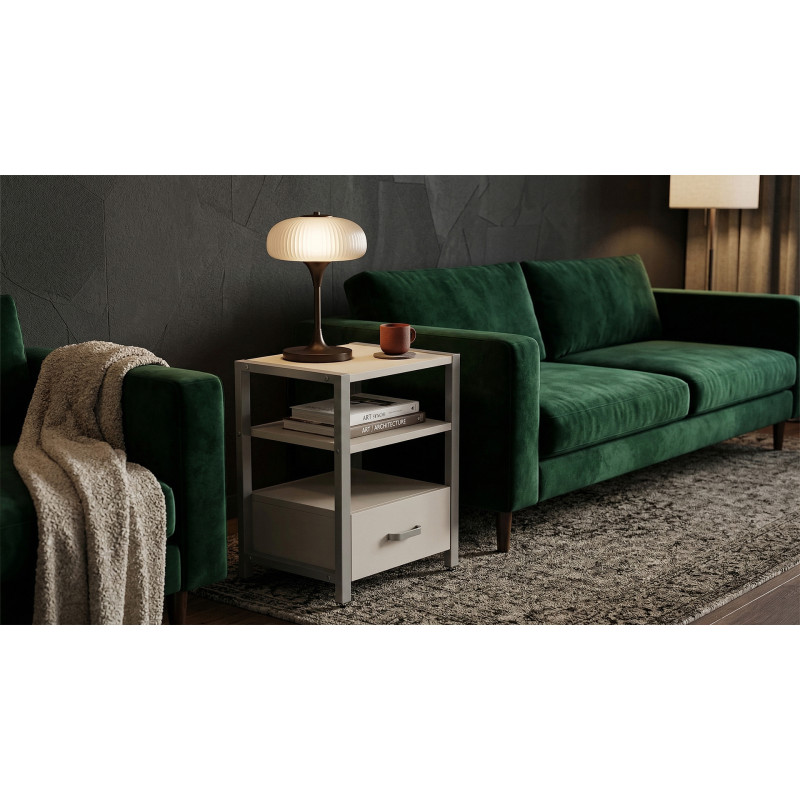 Тумба універсальна Ferrum-decor Вів'єн 1/1 50x41x40 сірий ДСП Кашемір 16 мм (FRD-107817)