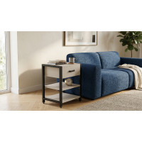 Тумба универсальная Ferrum-decor Вивьен 1/2 50x41x40 черный ДСП Кашемир 16мм (FRD-107777)
