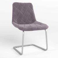 Обеденный стул Новый Стиль NICOLE CF ALU (BOX-1) SQR SORO-65 (Фиолетовый) (NWS-121588)