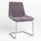 Стул на раме NICOLE CF ALU (BOX-1) SQR SORO-65 (Фиолетовый) (NWS-121588)