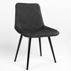 Обідній стілець Новий Стиль NICOLE HN BLACK (BOX-1) SQR ECO-30 (Чорний) (NWS-121928)