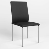 Обеденный стул Новый Стиль NIK ALU (BOX-4) ECO-30 (Черный) (NWS-121688)