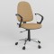 Стул поворотный GALANT GTP9 ERGO CHROME P C-25 (Бежево-желтый) (NWS-123909)