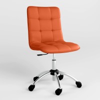 Крісло на роликах поворотне Новий Стиль MALTA GTS CHROME ECO-72 (Помаранчевий) (NWS-124349)
