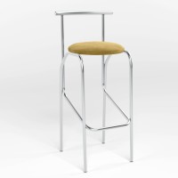 Барний стілець Новий Стиль JOLA CHROME (BOX-2) SORO-40 (Жовто-гірчичний) (NWS-121391)