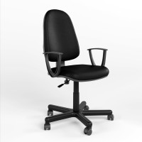 Крісло офісне поворотне Новий Стиль PRESTIGE II GTP PM60 P V-14 (Чорний) (NWS-124441)