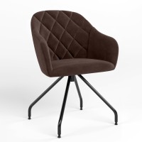 Обідній стілець Новий Стиль WESTER 4S BLACK SORO-28 (Світло-коричневий) (NWS-122991)