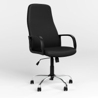 Крісло керівника поворотне Новий Стиль DIPLOMAT KD TILT CHR68 ECO-30 (Чорний) (NWS-125723)