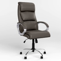 Кресло руководителя поворотное Новый Стиль DELTA TILT CHR68 ECO-70 (Серый) (NWS-125854)