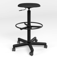 Стілець офісний Новий Стиль STOOL GTS RING BASE PM60 P C-11 (Чорний) (NWS-122204)