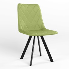 Обідній стілець Новий Стиль VERONIKA 4L BLACK (BOX-1) RMB ECO-45 (Фісташковий) (NWS-122515)