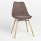 Стул на раме ASTI ALU SOFT WOOD (BOX-1) PL-05 (Светло-коричневый) (NWS-127236)