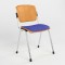 Стул на раме ERA WOOD CHROME PLUS COMBI C-6 (Синий) M (NWS-127526)