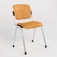 Стілець офісний Новий Стиль ERA WOOD CHROME PLUS COMBI LINK V-17 (Бежевий) M (NWS-127556)
