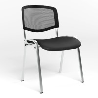 Стілець офісний Новий Стиль ISO NET CHROME OH-5 V-14 (Чорний) M (NWS-127836)
