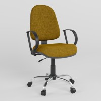 Кресло офисное поворотное Новый Стиль JUPITER GTP ERGO CHROME P C-89 (Темно-салатовая) (NWS-124256)