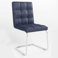 Стілець обідній Новий Стиль RALPH CHROME CF (BOX-2) ECO-22 (Синій) (NWS-129086)