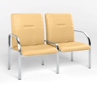 Двомісний модуль для відвідувачів зі столиком Новий Стиль STAFF-2 ECO-01 (Бежевий) (NWS-129356)